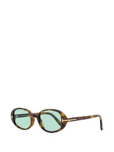 Tom Ford Iggy Oval-frame Sunglasses In Neutral