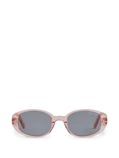 Tom Ford Iggy Oval-frame Sunglasses In Rosa