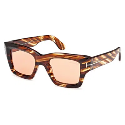 Tom Ford Ilias Brown Square Men's Sunglasses Ft1154 55e 50