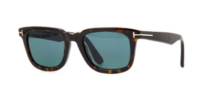 Pre-owned Tom Ford Ilias Ft1154 Black/grey (01a) Sunglasses In Blue