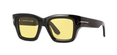 Pre-owned Tom Ford Ilias Ft1154 Black/yellow Photochromic (01e) Sunglasses