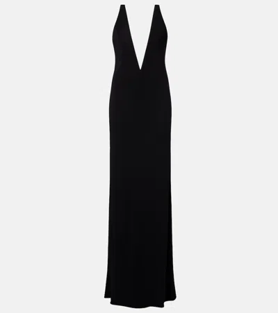 Tom Ford Impossible Crêpe Jersey Gown In Black