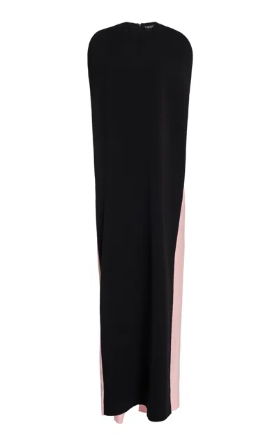 Tom Ford Impossible Open Back Stretch-georgette Jumpsuit In Black