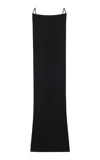 Tom Ford Impossible Open Back Stretch-georgette Maxi Dress In Black
