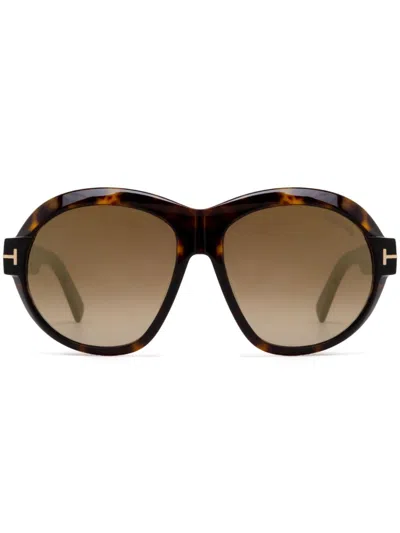 Tom Ford Inger Sonnenbrille In Braun