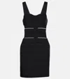 Tom Ford Intarsia Minidress In Black