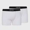 Tom Ford Mens Grey Logo-waistband Stretch-cotton Boxers Pack Of Two
