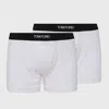 Tom Ford Mens Grey Logo-waistband Stretch-cotton Boxers Pack Of Two