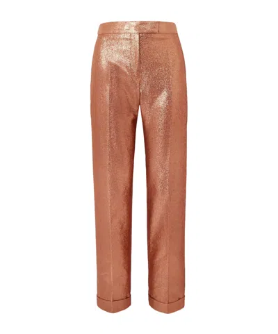 Tom Ford Iridescent Mid-rise Tailored Trousers In Multi