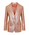 Tom Ford Tailored Jacket In Pink & Purple For Women In Nude