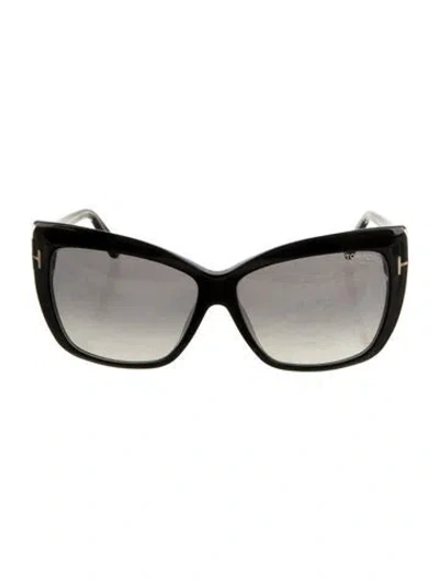 Pre-owned Tom Ford Irina Square Sunglasses In Black