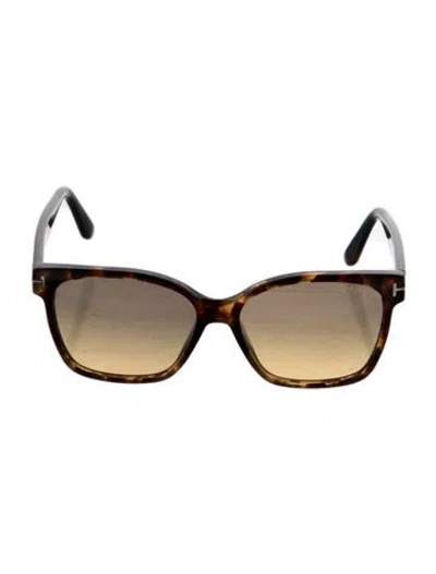 Pre-owned Tom Ford Iris-02 Square Sunglasses In Brown
