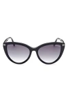 Tom Ford Isabella-02 56mm Gradient Cat Eye Sunglasses