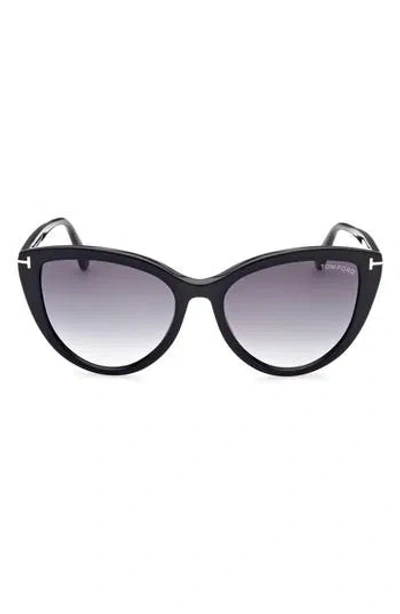 Tom Ford Isabella-02 56mm Gradient Cat Eye Sunglasses