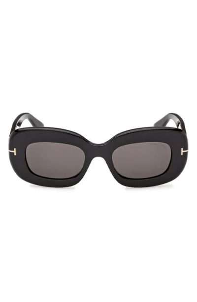 TOM FORD TOM FORD ISLAY 50MM SMALL RECTANGULAR SUNGLASSES