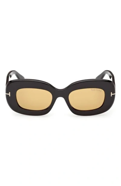 TOM FORD TOM FORD ISLAY 50MM SMALL RECTANGULAR SUNGLASSES