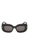 Tom Ford Islay 50mm Small Rectangular Sunglasses In Black