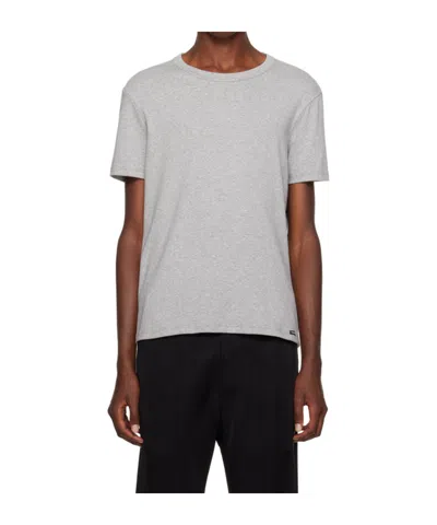 Tom Ford Item O-neck Short-sleeved T-shirt In Gray