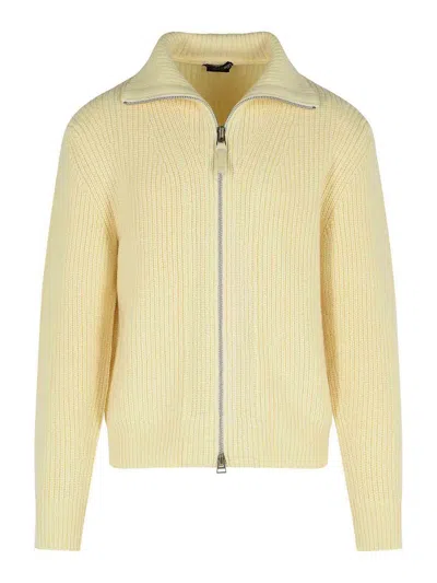TOM FORD IVORY WOOL BLEND SWEATER
