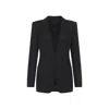 Tom Ford Single-breasted Wool Blend Crepe Jacket With Sequins In Black