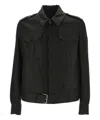 Tom Ford Wool And Silk Jacket In Black
