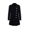 Tom Ford Asymmetric Wool-cashmere Duffle Peacoat In Blue