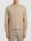 Tom Ford Perforated Bomber Jacket In Brown