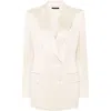 Tom Ford Wool Blend Twill Blazer In Multicolor