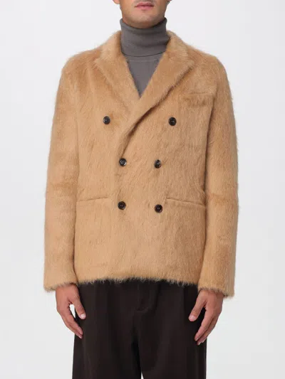 Tom Ford Double-breasted Cashmere Mohair Jacket In Neutral
