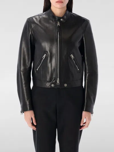 Tom Ford Leather Racer Jacket In Black