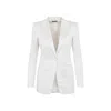 Tom Ford Tailored Jacket With Notched Lapels And Pockets In White