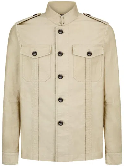 Tom Ford Jackets Beige In Neutral