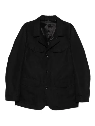 Tom Ford Sartorial Buttoned Military Jacket In Black