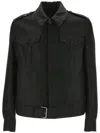 Tom Ford Wool And Silk Jacket In Black