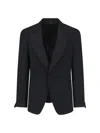 Tom Ford Single Breasted Blazer Notch Lapel Cuffs In Blue