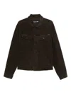 Tom Ford Slim-fit Cotton-blend Corduroy Jacket In Brown