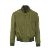Tom Ford Zip-up Collared Bomber Jacket In Green