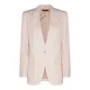 Tom Ford Single-breasted Wool-blend Blazer Jacket In Light Blush