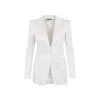 Tom Ford Tailored Jacket With Notched Lapels And Pockets In White