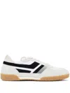 Tom Ford Round Head Lacing Low-cut Casual Sneakers In Weiss