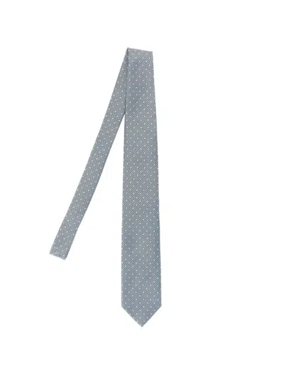 Tom Ford Jacquard Polka-dot Silk Tie In Blue