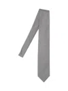 Tom Ford Textured Houndstooth Tie In Grey And Black In Black