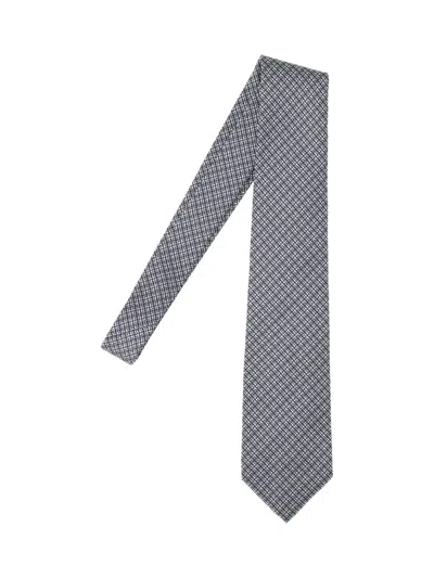 Tom Ford Jacquard Tie In Black  