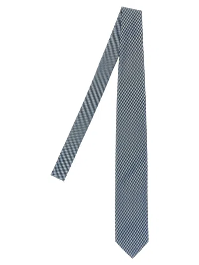 Tom Ford Jacquard Tie In Blue