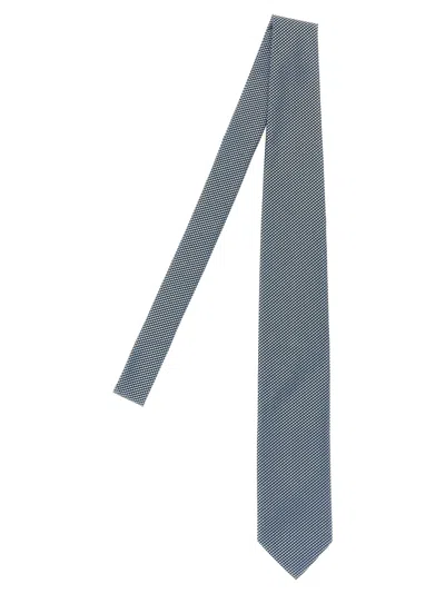 Tom Ford Jacquard Tie In Gray