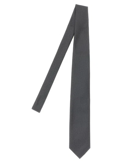 Tom Ford Jacquard Tie In Grey