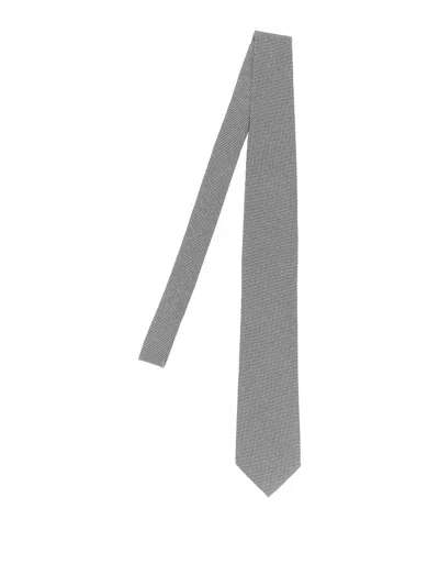 Tom Ford Jacquard Tie In Gray