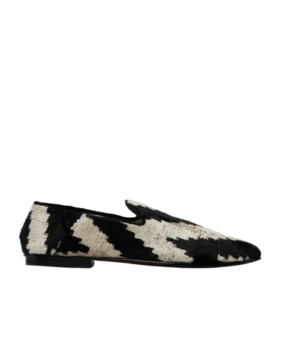 Tom Ford Jacquard Velvet Steven Loafers In Black