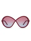 Tom Ford Jada Oversized Sunglasses In Brown