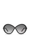 Tom Ford Jada Oversized Sunglasses In Black
